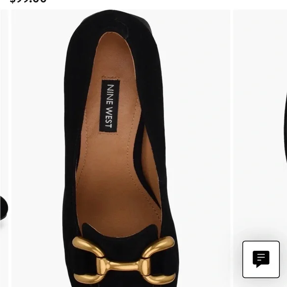 Nine West Black Veepe Bit Loafer Pump - Picture 2 of 5